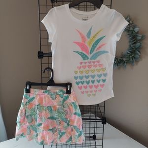 Girls (7) Matching tee & skort set